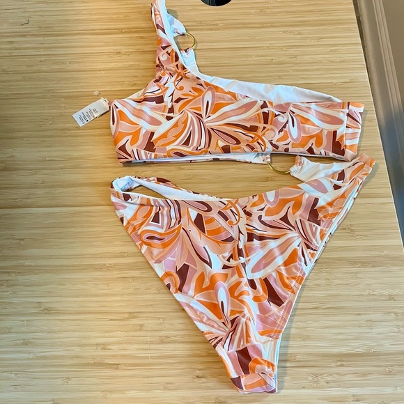 L*space Tessa one-shoulder One-piece swimsuit Size XL - Picture 4 of 7